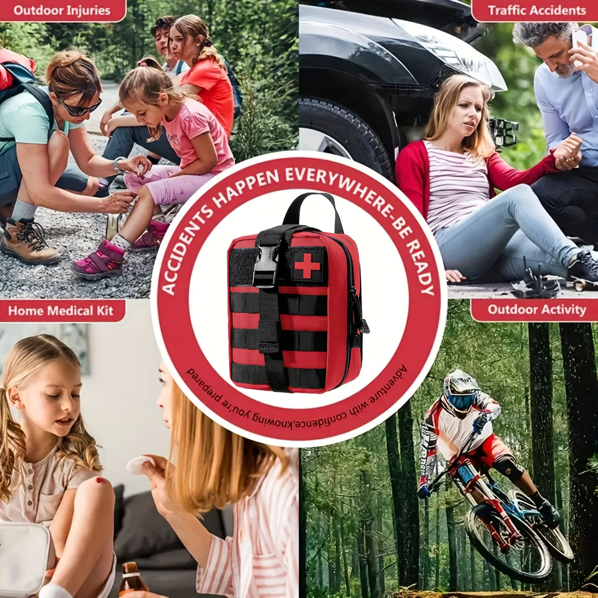 Trousse de premiers secours compacte · 150 pièces