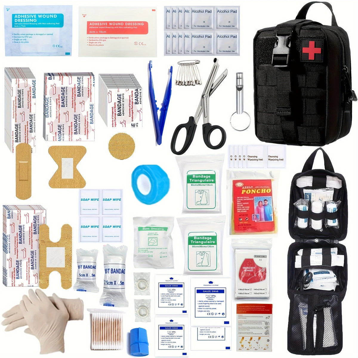 Trousse de premiers secours compacte · 150 pièces