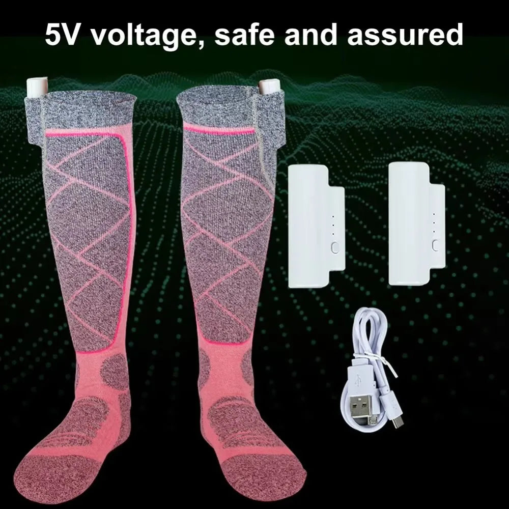 chaussette chauffante et rechargeable