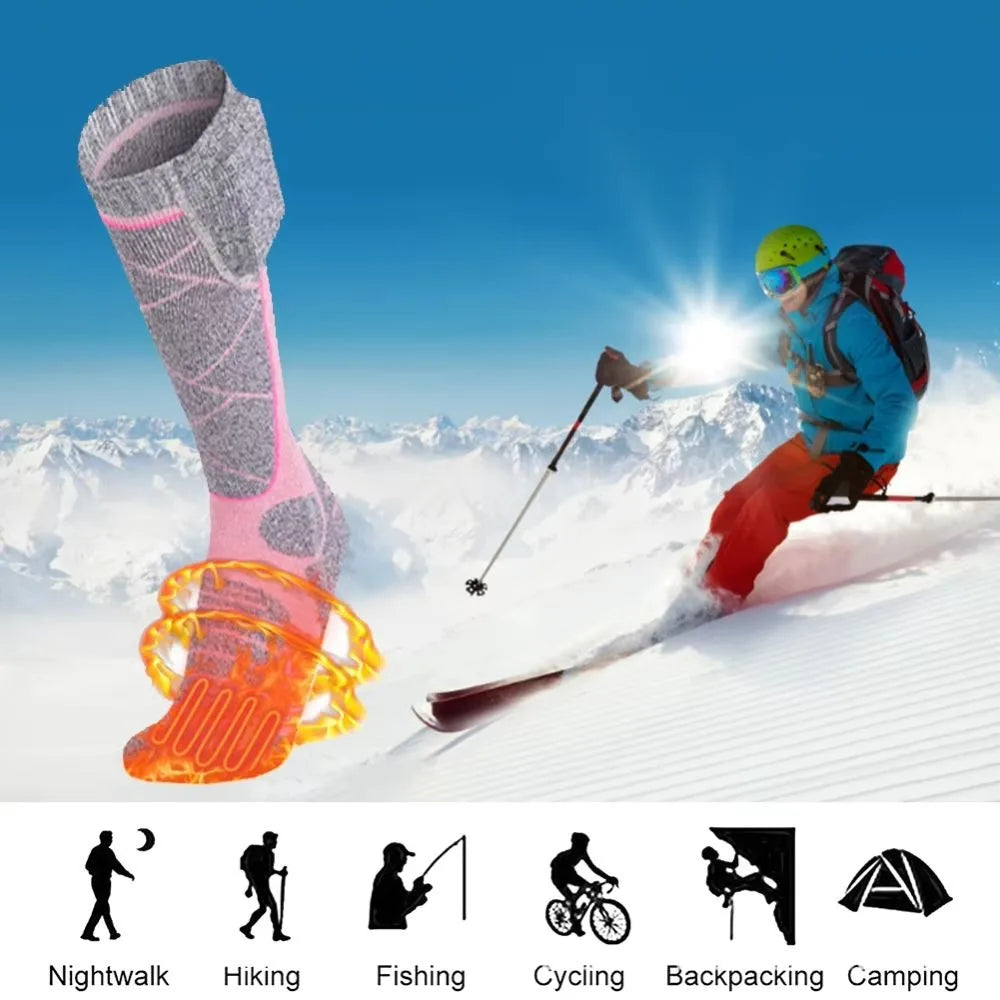 chaussette chauffante et rechargeable