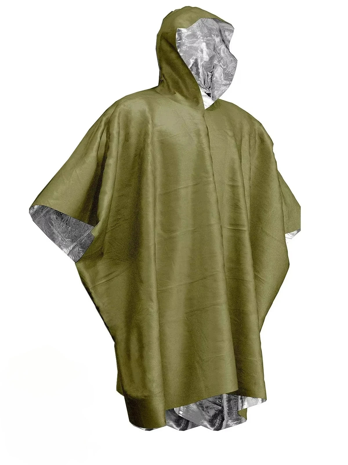 poncho de pluie d'urgence impermeable de survi avec couverture thermique