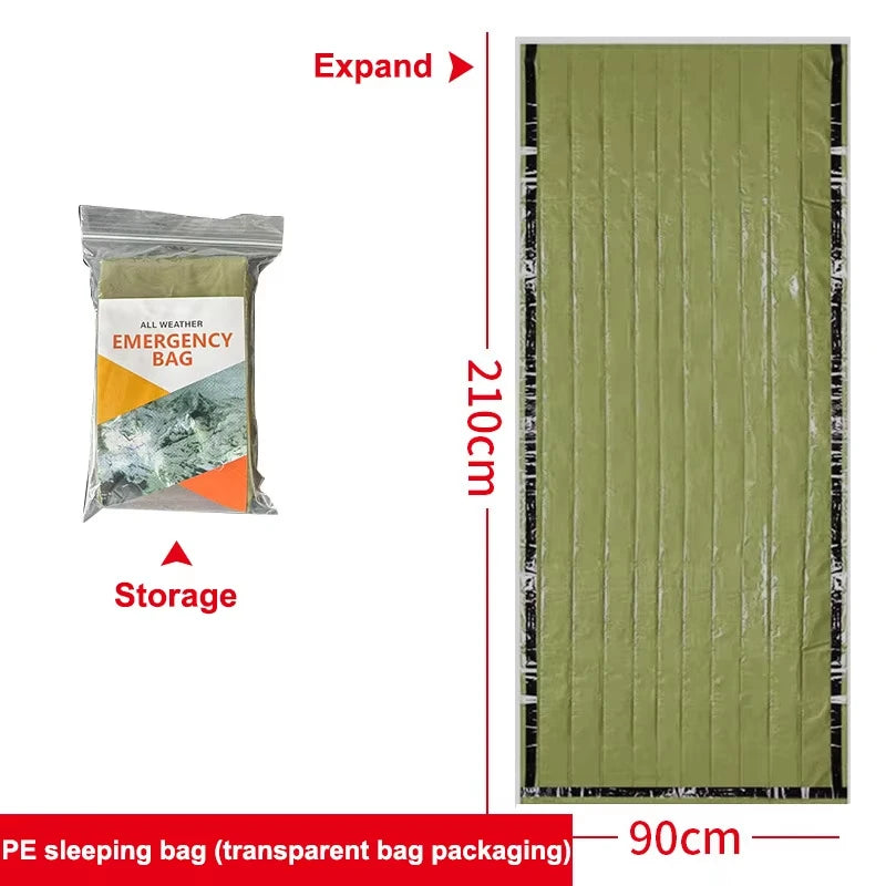 sac de couchage thermique d'urgence