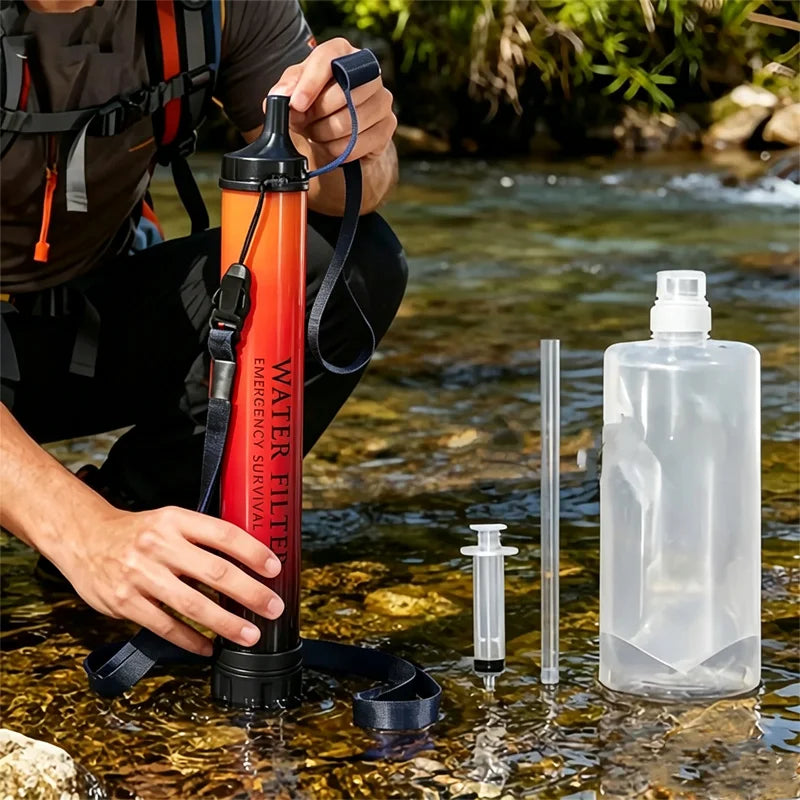 filtre a eau de survie ,paille de filtration purificatrice