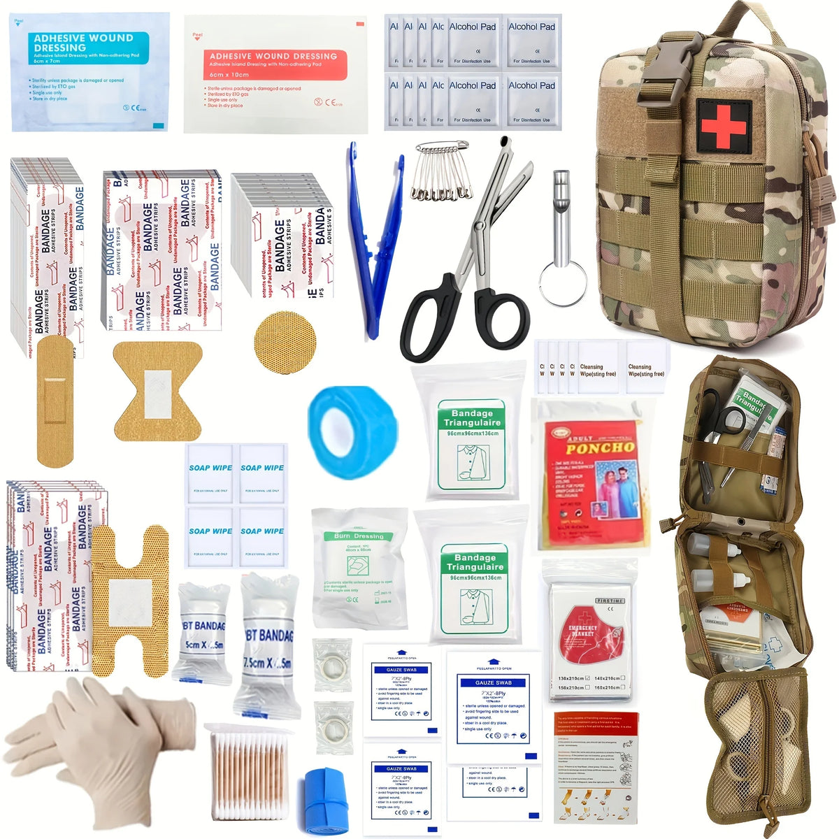 Trousse de premiers secours compacte · 150 pièces