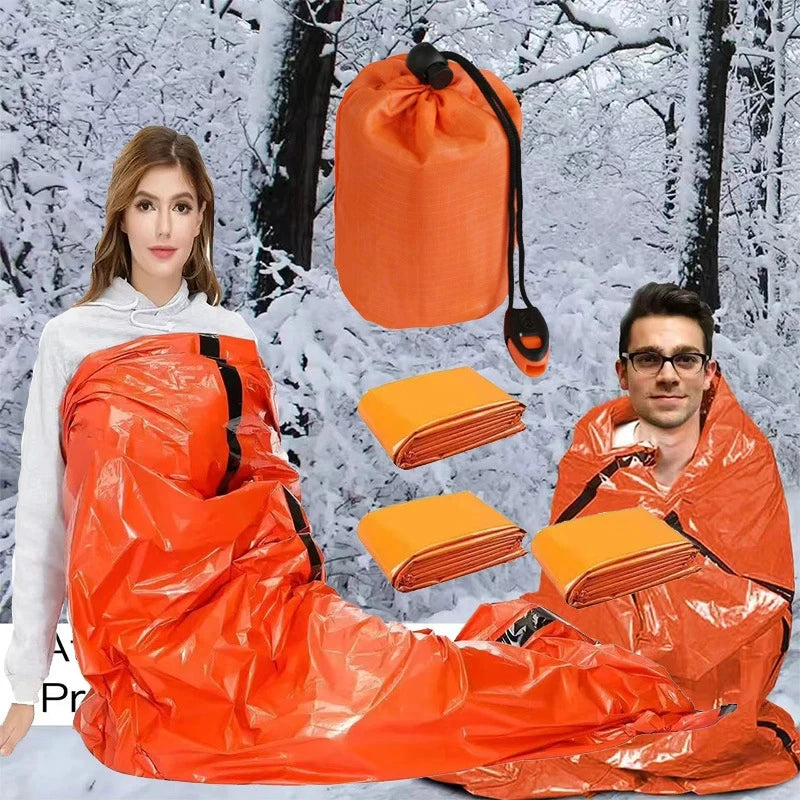 sac de couchage thermique d'urgence