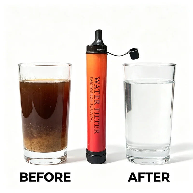 filtre a eau de survie ,paille de filtration purificatrice